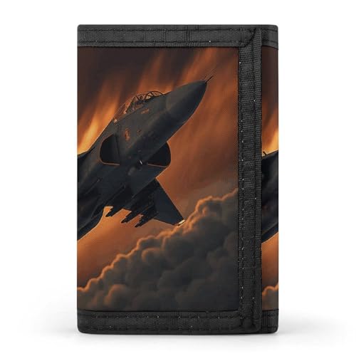 Eekstdbn Eine dreifach faltbare Geldbörse mit Kartenfächern und Geldschein, dünn, stilvolle Mini-Münztasche mit Reißverschluss, Münzfach, Kredit für Damen und Herren von Eekstdbn