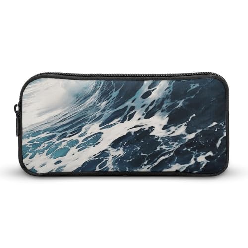 Eekstdbn Federmäppchen aus Schaumstoff, gewellt, für Büro, Schreibwaren, Organizer, einfacher stabiler Reißverschluss, tragbar, für Büro, Reisen, Mehrzwecktasche von Eekstdbn