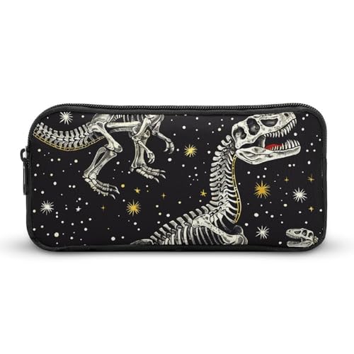 Eekstdbn Federmäppchen mit Dinosaurier-Skelett-Muster, für Büro, Schreibwaren, Organizer, einfacher stabiler Reißverschluss, tragbar, für Büro, Reisen, Mehrzwecktasche Eekstdbn Federmäppchen mit Dinosaurier-Skelett-Muster, für Büro, Schreibwaren, Organizer, einfacher stabiler Reißverschluss, tragbar, für Büro, Reisen, Mehrzwecktasche von Eekstdbn