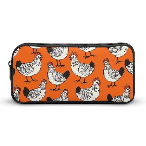 Eekstdbn Federmäppchen mit Huhn-Cartoon-Muster, für Büro, Schreibwaren, Organizer, einfacher stabiler Reißverschluss, tragbar, für Büro, Reisen, Mehrzwecktasche Eekstdbn Federmäppchen mit Huhn-Cartoon-Muster, für Büro, Schreibwaren, Organizer, einfacher stabiler Reißverschluss, tragbar, für Büro, Reisen, Mehrzwecktasche von Eekstdbn