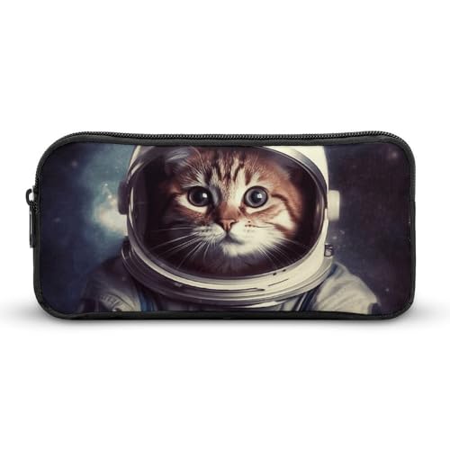 Eekstdbn Federmäppchen mit Tier-, Katzen- und Astronautenmotiv, für Büro, Schreibwaren, Organizer, einfacher stabiler Reißverschluss, tragbar, für Büro, Reisen, Mehrzwecktasche von Eekstdbn