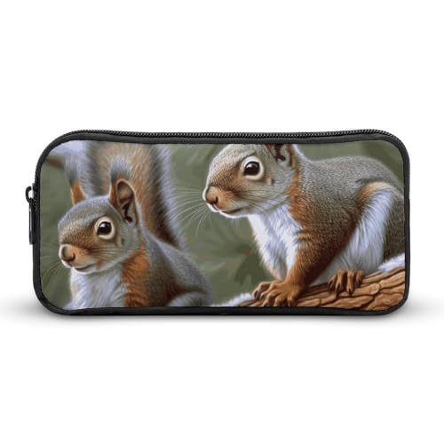 Eekstdbn Federmäppchen mit kleinem Eichhörnchen, für Büro, Schreibwaren, Organizer, einfacher stabiler Reißverschluss, tragbar, für Büro, Reisen, Mehrzwecktasche Eekstdbn Federmäppchen mit kleinem Eichhörnchen, für Büro, Schreibwaren, Organizer, einfacher stabiler Reißverschluss, tragbar, für Büro, Reisen, Mehrzwecktasche von Eekstdbn