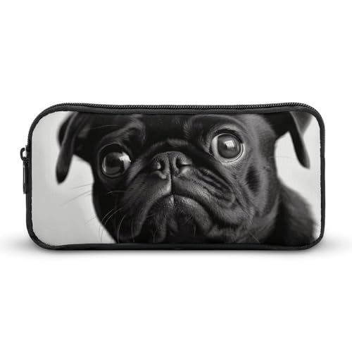 Eekstdbn Federmäppchen mit niedlichem Mops-Motiv, für Büro, Schreibwaren, Organizer, einfacher stabiler Reißverschluss, tragbar, für Büro, Reisen, Mehrzwecktasche Eekstdbn Federmäppchen mit niedlichem Mops-Motiv, für Büro, Schreibwaren, Organizer, einfacher stabiler Reißverschluss, tragbar, für Büro, Reisen, Mehrzwecktasche von Eekstdbn