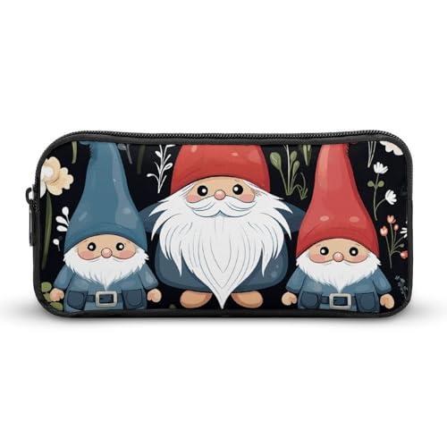 Eekstdbn Federmäppchen mit niedlichem Zwergenmotiv, für Büro, Schreibwaren, Organizer, einfacher stabiler Reißverschluss, tragbar, für Büro, Reisen, Mehrzwecktasche von Eekstdbn