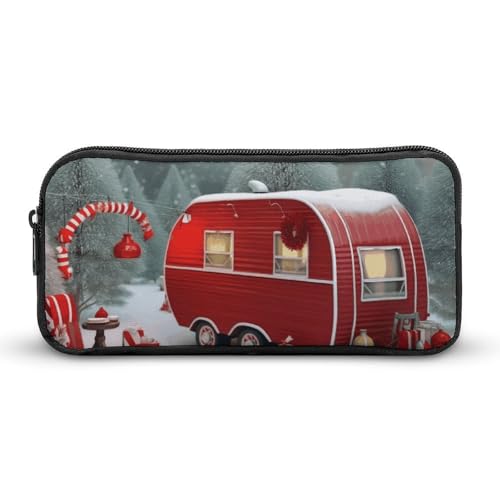 Eekstdbn Federmäppchen mit weihnachtlichem Wohnmobil für Büro, Schreibwaren, Organizer, einfacher stabiler Reißverschluss, tragbar, für Büro, Reisen, Mehrzwecktasche Eekstdbn Federmäppchen mit weihnachtlichem Wohnmobil für Büro, Schreibwaren, Organizer, einfacher stabiler Reißverschluss, tragbar, für Büro, Reisen, Mehrzwecktasche von Eekstdbn