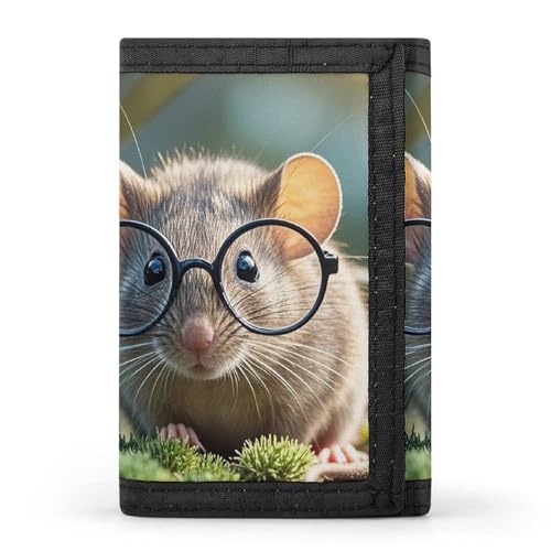Eekstdbn Guinea Maus mit Brille, dreifach gefaltete Geldbörse, Kartenetuis und Geldbeutel, dünn, stilvolle Mini-Münztasche mit Reißverschluss, Münzfach, Kredit für Männer und Frauen Eekstdbn Guinea Maus mit Brille, dreifach gefaltete Geldbörse, Kartenetuis und Geldbeutel, dünn, stilvolle Mini-Münztasche mit Reißverschluss, Münzfach, Kredit für Männer und Frauen von Eekstdbn