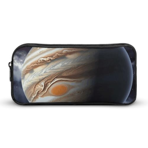 Eekstdbn Jupiter Federmäppchen im Querformat, für Büro, Schreibwaren, Organizer, einfacher stabiler Reißverschluss, tragbar, für Büro, Reisen, Mehrzwecktasche von Eekstdbn