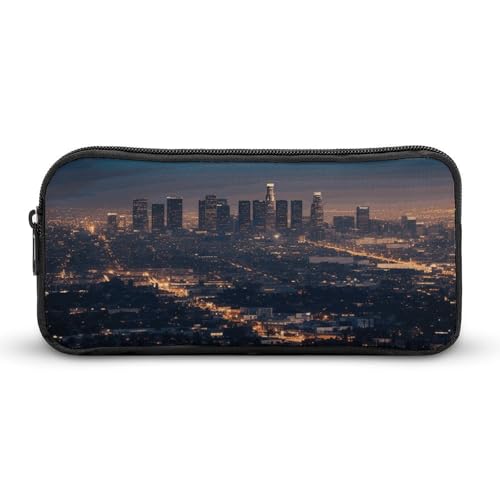 Eekstdbn Los Angeles Skyline Federmäppchen, Bürobedarf-Organizer, einfacher stabiler Reißverschluss, tragbar, für Büro, Reisen, Mehrzwecktasche Eekstdbn Los Angeles Skyline Federmäppchen, Bürobedarf-Organizer, einfacher stabiler Reißverschluss, tragbar, für Büro, Reisen, Mehrzwecktasche von Eekstdbn