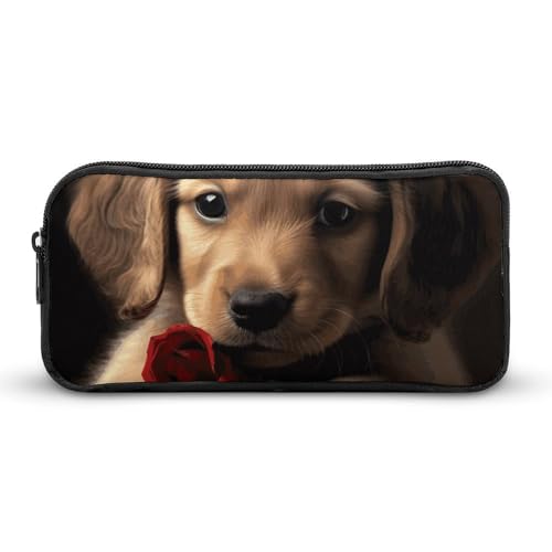 Eekstdbn Niedliches Federmäppchen für Haustiere, für Büro, Schreibwaren, Organizer, einfacher stabiler Reißverschluss, tragbar, für Büro, Reisen, Mehrzwecktasche von Eekstdbn