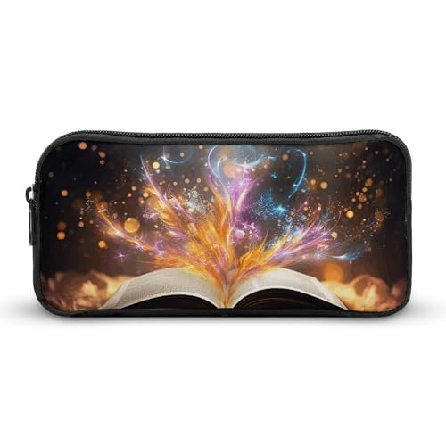 Eekstdbn Offenes Buch und leichtes Federmäppchen, Bürobedarf-Organizer, einfacher stabiler Reißverschluss, tragbare Bleistifttasche, Büro, Reisen, Mehrzwecktasche Eekstdbn Offenes Buch und leichtes Federmäppchen, Bürobedarf-Organizer, einfacher stabiler Reißverschluss, tragbare Bleistifttasche, Büro, Reisen, Mehrzwecktasche von Eekstdbn