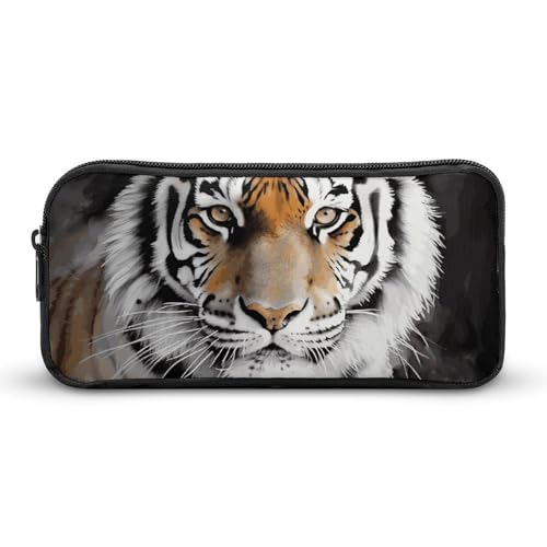 Eekstdbn Tiger Federmäppchen für Büro, Schreibwaren, Organizer, einfacher stabiler Reißverschluss, tragbar, für Büro, Reisen, Mehrzwecktasche von Eekstdbn