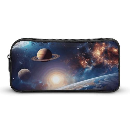 Eekstdbn Universum Galaxy Weltraum-Federmäppchen, Bürobedarf-Organizer, schlichter, stabiler Reißverschluss, tragbare Bleistifttasche, Büro, Reisen, Mehrzwecktasche Eekstdbn Universum Galaxy Weltraum-Federmäppchen, Bürobedarf-Organizer, schlichter, stabiler Reißverschluss, tragbare Bleistifttasche, Büro, Reisen, Mehrzwecktasche von Eekstdbn