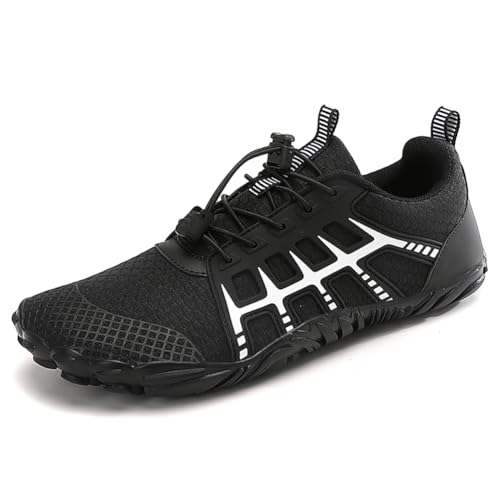 Eestfy Barfuß Wasserschuhe Für Männer Und Frauen Schnelltrocknende Amphibische Aqua Trainer Mit Elastischem Gurt Leichte Sneakers Für Trekking Wandern Surfen Angeln,Blackwhite,42 EU Eestfy Barfuß Wasserschuhe Für Männer Und Frauen Schnelltrocknende Amphibische Aqua Trainer Mit Elastischem Gurt Leichte Sneakers Für Trekking Wandern Surfen Angeln,Blackwhite,42 EU von Eestfy