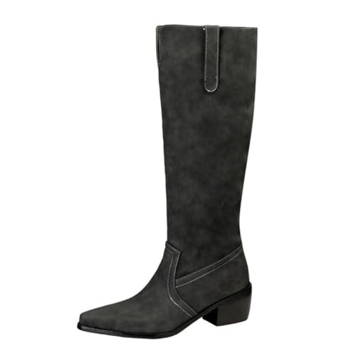 Eestfy Damen Western Kniehohe Cowboystiefel Pull on Spitze Zehen Chunky Block Heel Lange Stiefel Für Winterabend & Cocktail Party Wildleder Gefüttert,Schwarz,42 EU Eestfy Damen Western Kniehohe Cowboystiefel Pull on Spitze Zehen Chunky Block Heel Lange Stiefel Für Winterabend & Cocktail Party Wildleder Gefüttert,Schwarz,42 EU von Eestfy