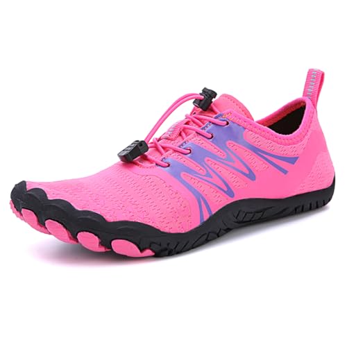 Eestfy Wassersportschuhe Für Männer Frauen Schnürsystem Für Einfache Passform Drainage Mesh Schnell Trocknende Trainer Für Strand Pool Outdoor Training,Rosered,40 EU Eestfy Wassersportschuhe Für Männer Frauen Schnürsystem Für Einfache Passform Drainage Mesh Schnell Trocknende Trainer Für Strand Pool Outdoor Training,Rosered,40 EU von Eestfy