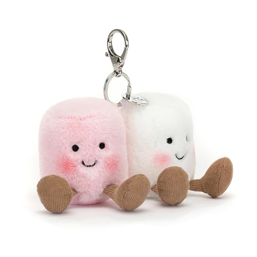 Amuseable Pair of Marshmallow Bag Charm Keyring, rose, S Amuseable Pair of Marshmallow Bag Charm Keyring, rose, S von Jellycat