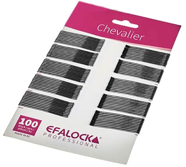 Efalock Chevalier Haarklemmen 5 cm 100 Stk. schwarz von Efalock