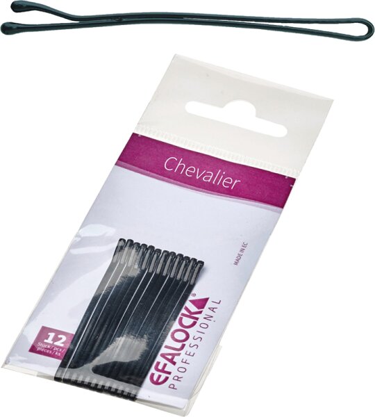 Efalock Chevalier Haarklemmen 7 cm 12 Stk. braun von Efalock