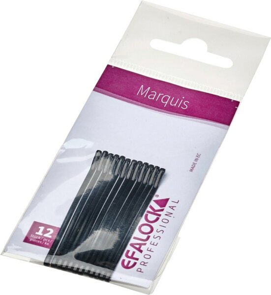 Efalock Marquis Haarklemmen 4 cm 12 Stk. braun von Efalock