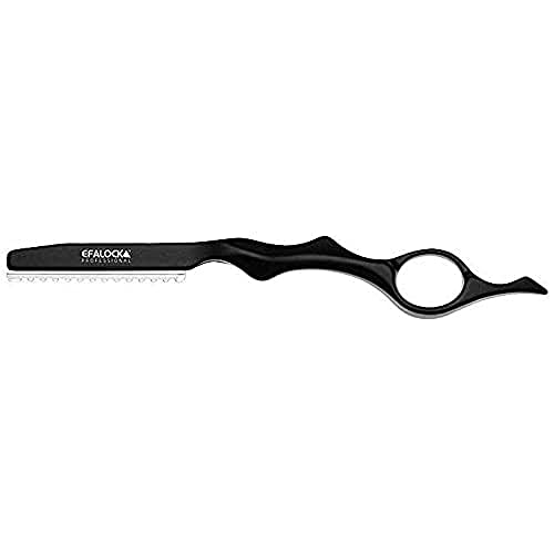 Efalock Professional Styling Rasiermesser aus Aluminium mit Entsorgungsbox Ergonomisch geformtes, blau/ schwarz von Efalock