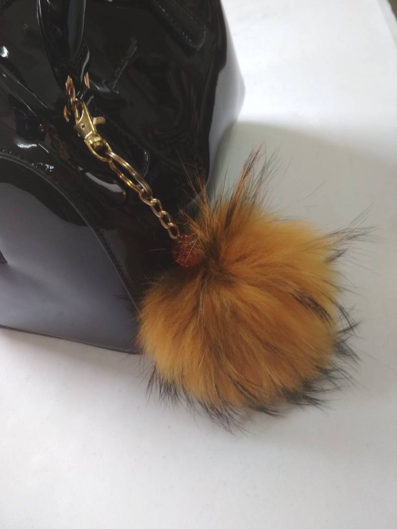 Pelz Pon Schlüsselanhänger Accessoires Gelb Schwarz Details Farbe Pelz Pon Schlüsselanhänger Accessoires Gelb Schwarz Details Farbe von EfdiFursGR