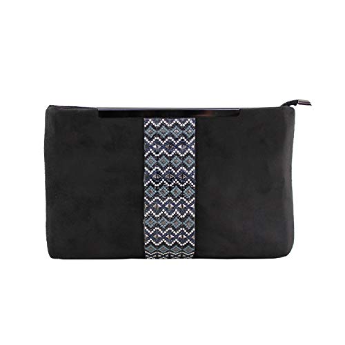 Eferri Clutch Handtasche Carmen Party Tasche Damen Schwarz von Eferri