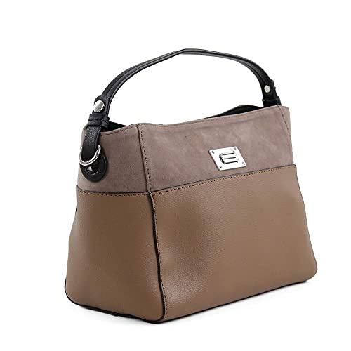 Eferri Handtaschen Terni Damen Henkeltaschen Taupe von Eferri