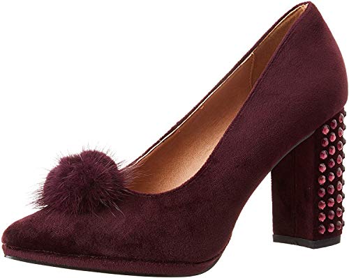 Eferri Damen Rabbit Schuhe mit Absatz, Burdeos, 39 EU von Eferri