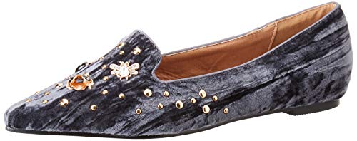 Eferri Damen Ronda Flacher Slipper, Silber, 40 EU von Eferri