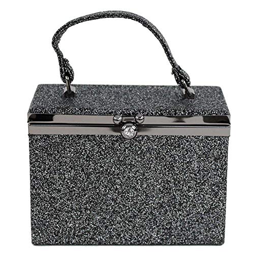 Eferri Clutch Handtasche Lycos Party Tasche Damen Schwarz von Eferri