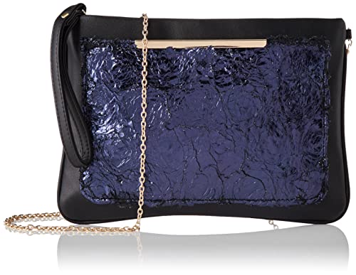 Eferri Clutch Handtasche Marta Party Tasche Damen Blau von Eferri