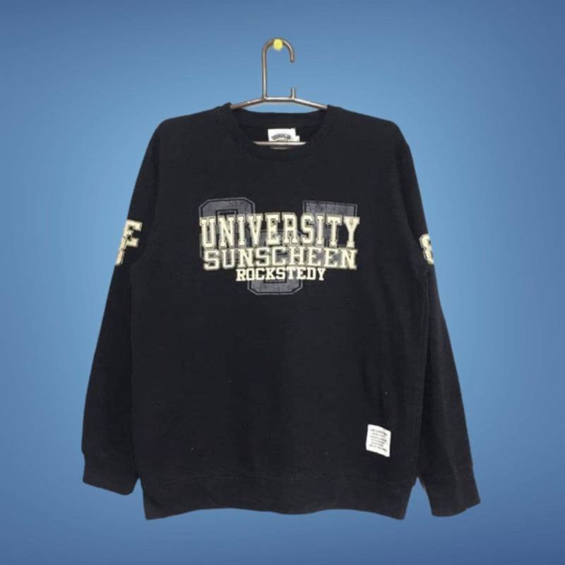 Vintage Uni Von Sunscheen Sweatshirt Großes Logo von EffaStore