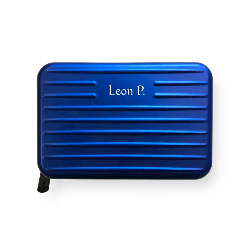 Kreditkartenetui Kartenkoffer Mit Rfid-Schutz Wunschgravur von EffektGravur