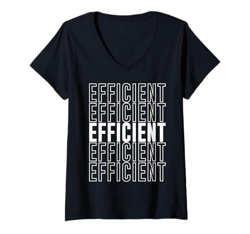 Damen Effizient T-Shirt mit V-Ausschnitt Damen Effizient T-Shirt mit V-Ausschnitt von Efficient Apparel