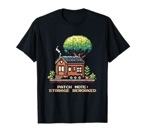 Patch Hinweis: Speicher überarbeitet | Pixel Art Design T-Shirt von Efficient Tiny Space Designs