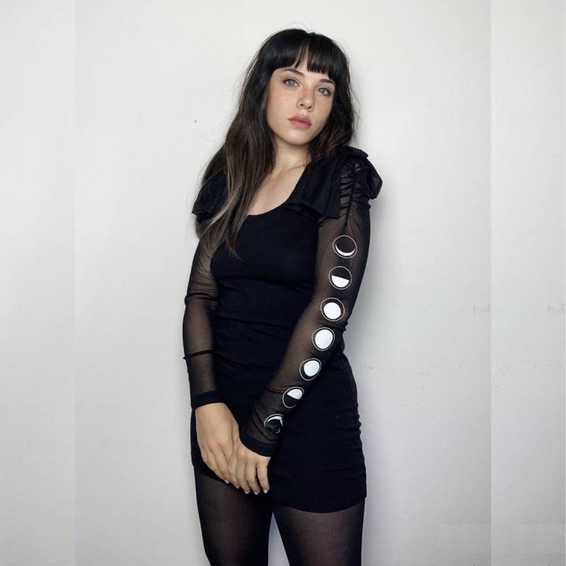 Witchy Bodycon Schwarzes Minikleid | Schwarzes Kleid Hexenkleider Goth Hexenkleid Gothic Grunge Fairycore Kleidung Witchy Bodycon Schwarzes Minikleid | Schwarzes Kleid Hexenkleider Goth Hexenkleid Gothic Grunge Fairycore Kleidung von Effimere