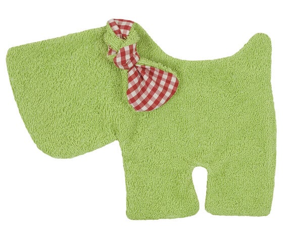 Efie Schmusetuch/Schnuffeltuch Hund grün, kbA, 100 % Made in Germany von Efie