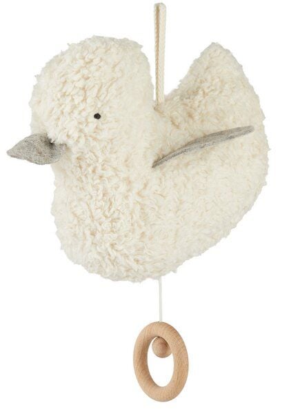 Efie Spieluhr Ente grau, kontrolliert biologischer Anbau, 100 % Made in Germany von Efie