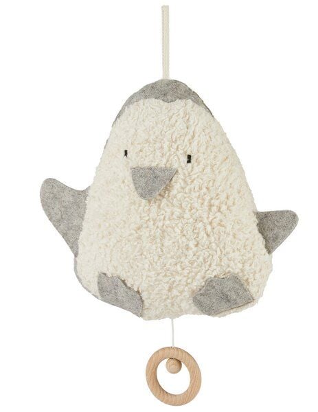 Efie Spieluhr Pinguin grau, kbA, 100 % Made in Germany von Efie