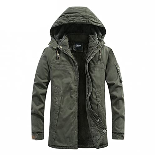 Dicke Winterjacke Herren Parka Winddicht Herren Kleidung Schneetrage Oberbekleidung Kleinkind Mantel Militär Casual Warm Kapuzenjacke Herren von Souchi