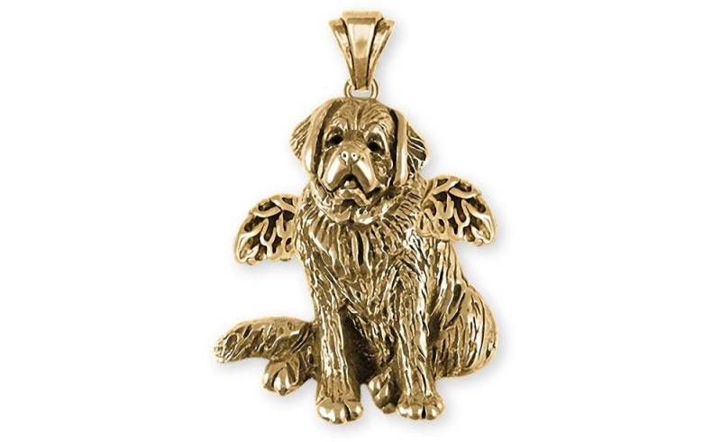 Bernhardiner Engel Schmuck 14K Gold Handmade Anhänger Stb1-Apg von Efsterling