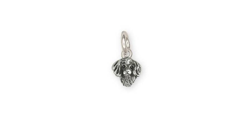 Cavalier Jewelry King Charles Spaniel Welpen Schmuck Sterling Silber Handgemachte Hundeanhänger Cv27H-C von Efsterling