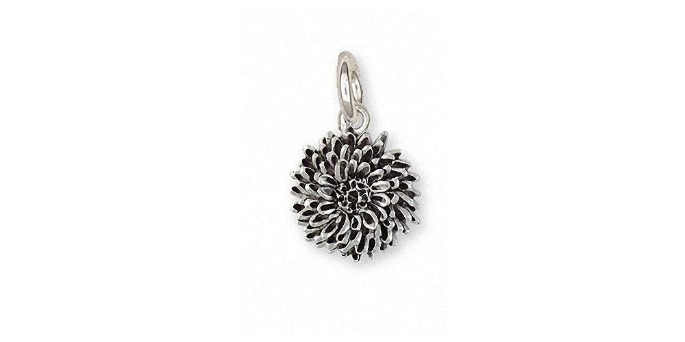Chrysantheme Charm Schmuck Sterling Silber Blumen Cry2x-C von Efsterling