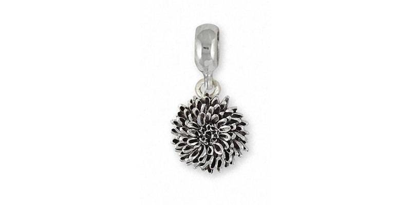 Chrysantheme Schieber Charm Sterling Silber Handgemachter Blumen Passend Für Pandora® Armband Cry2x-Pns von Efsterling