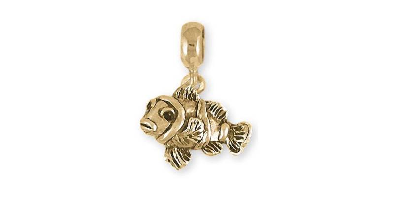 Clownfisch Charm Schmuck 14K Gold Handmade Slide Passend Für Pandora® Armband Clf2-Pnsg von Efsterling
