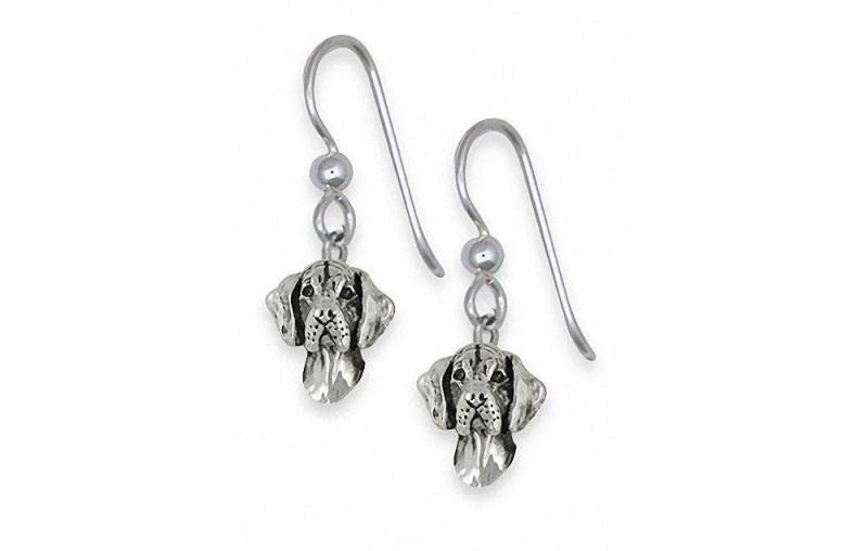 Deutsche Dogge Schmuck Ohrringe Sterling Silber Handgemachte Hund Gd14B-E von Efsterling