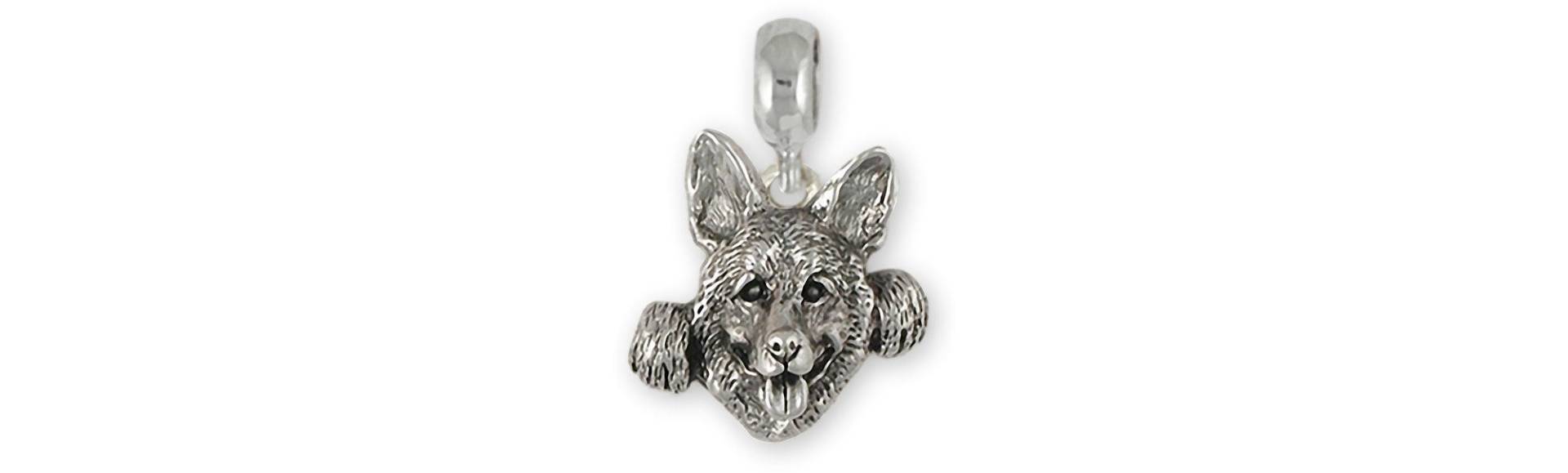 Deutscher Schäferhund Schmuck Sterling Silber Handarbeit Charm Schieber Dieser Passt Ein Pandora® Schiebearmband Gs111x-Pns von Efsterling