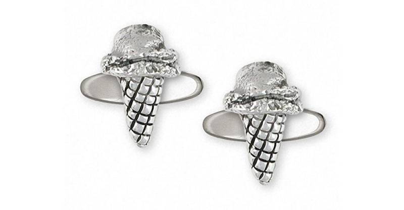 Eistüte Schmuck Manschettenknöpfe Sterling Silber Handgemachte Icc-Cl von Efsterling
