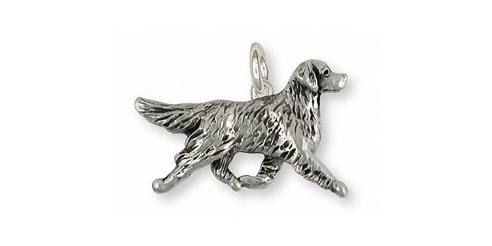 Golden Retriever Charme Schmuck Sterling Silber Handgemachte Hund Gr41-C von Efsterling