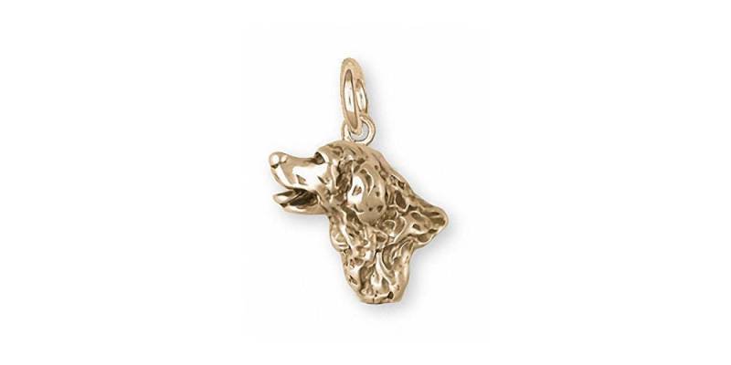 Golden Retriever Schmuck Charme 14K Gold Handgemachte Charm Ch14-C.g von Efsterling
